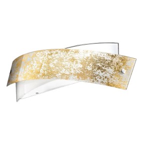 Wandleuchte GE-CAMILLA AM E14 LED Glas Gold Kupfer Silber Wandleuchte modernes Interieur Band