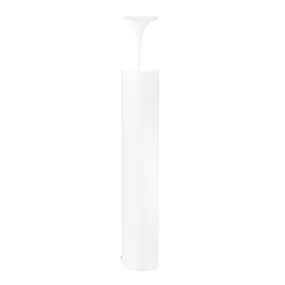 Laterne Gea Led GES712 E27 LED IP44 H80 weißes Aluminium