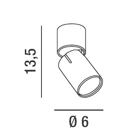 Perenz moderne Perenz CONNECT 6810 B avec LED blanche orientable