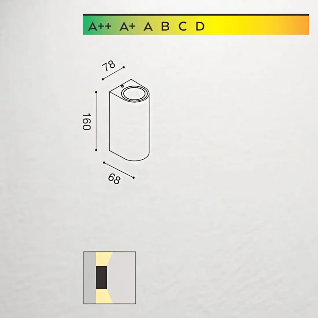 Gea Led VEJO B GES905 GU10 LED IP44 aluminium classique