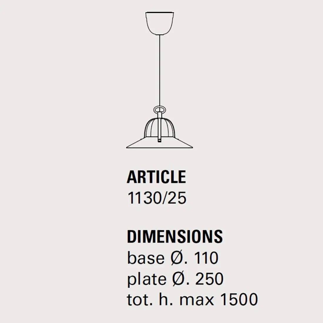 Toscot ASIAGO 1130 25 LED E27 suspension lustre classique