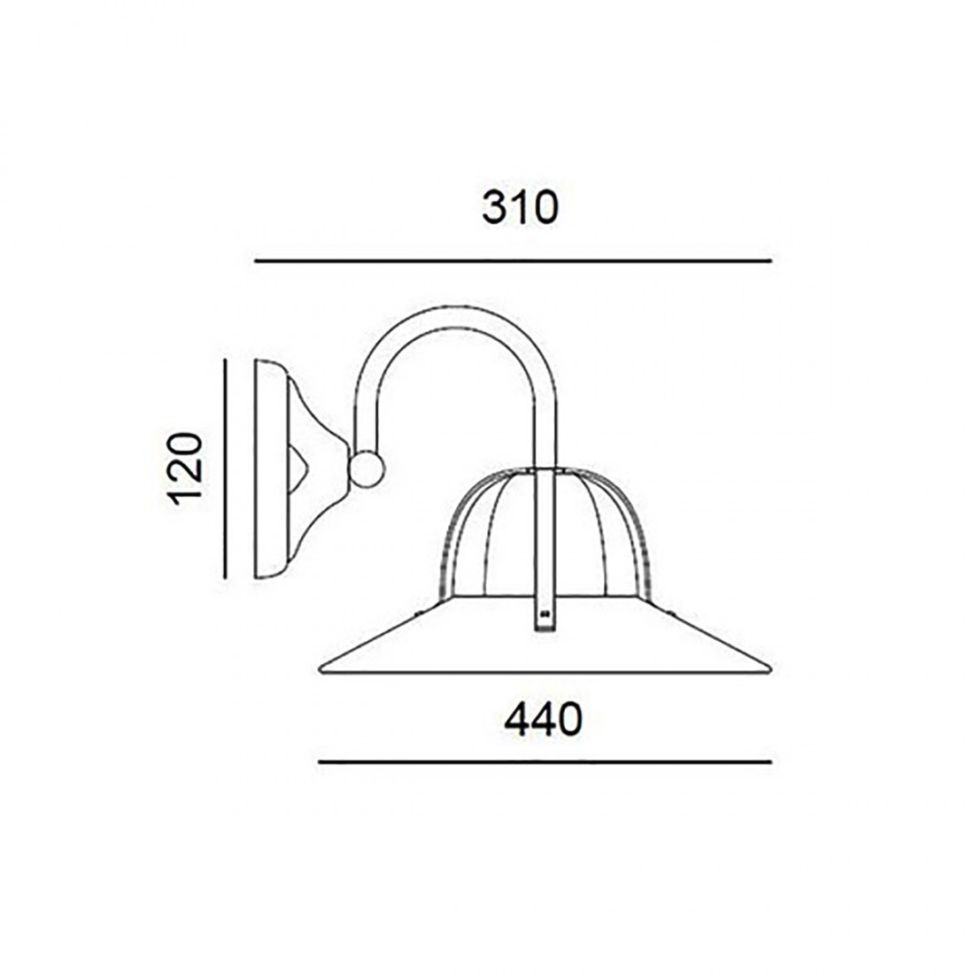 Applique Toscot ASIAGO 1131 25 LED E27 lampada parete classica rustica