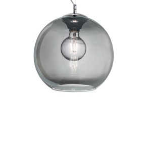 Ideal Lux Lustre NEMO SP1 E27 LED 20cm SMOKE' verre 250311