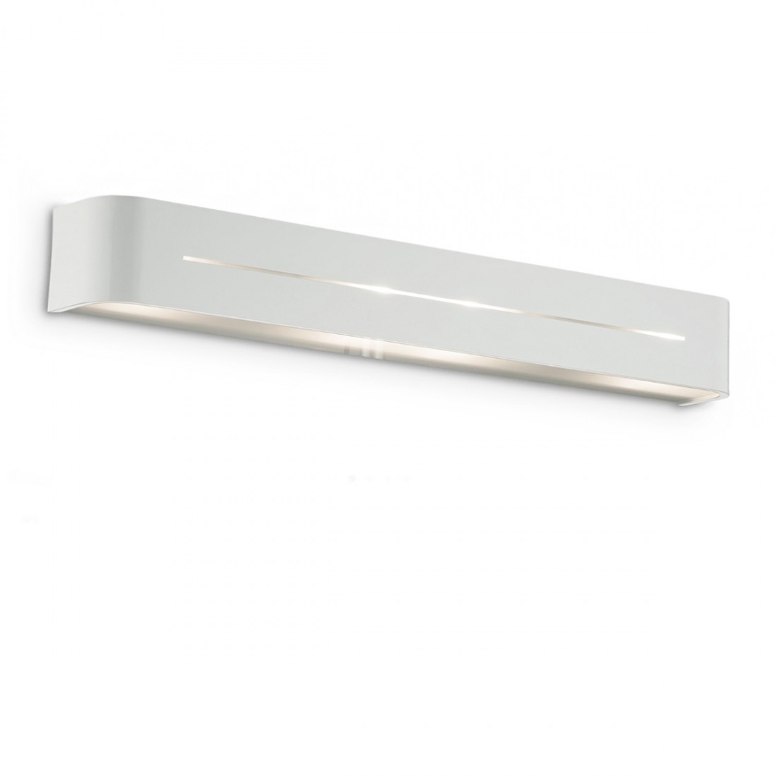 Applique à bande biémission en métal blanc, nickel ou chromé. LED