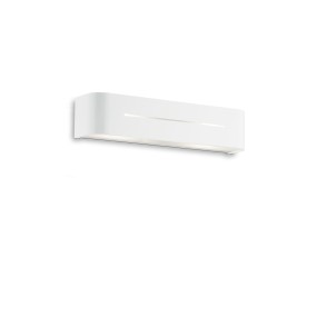 Applique à bande biémission en métal blanc, nickel ou chromé. LED