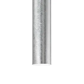 Suspension en métal cylindrique noir ou blanc mat., GU10, led.