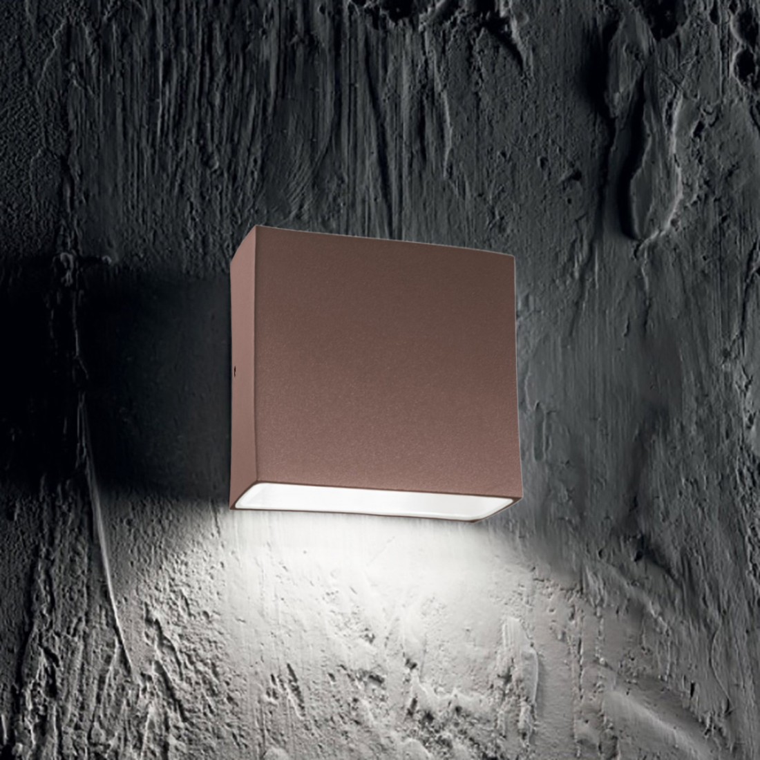 Ideal Lux TETRIS 1 AP1LED IP44 café aluminium