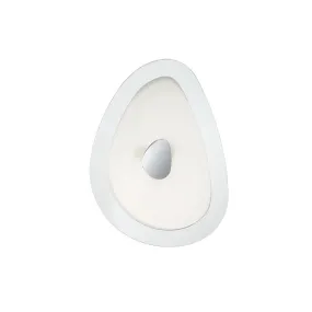 Plafonnier ou applique blanche ronde 2 lumières, E27 max. 60W.