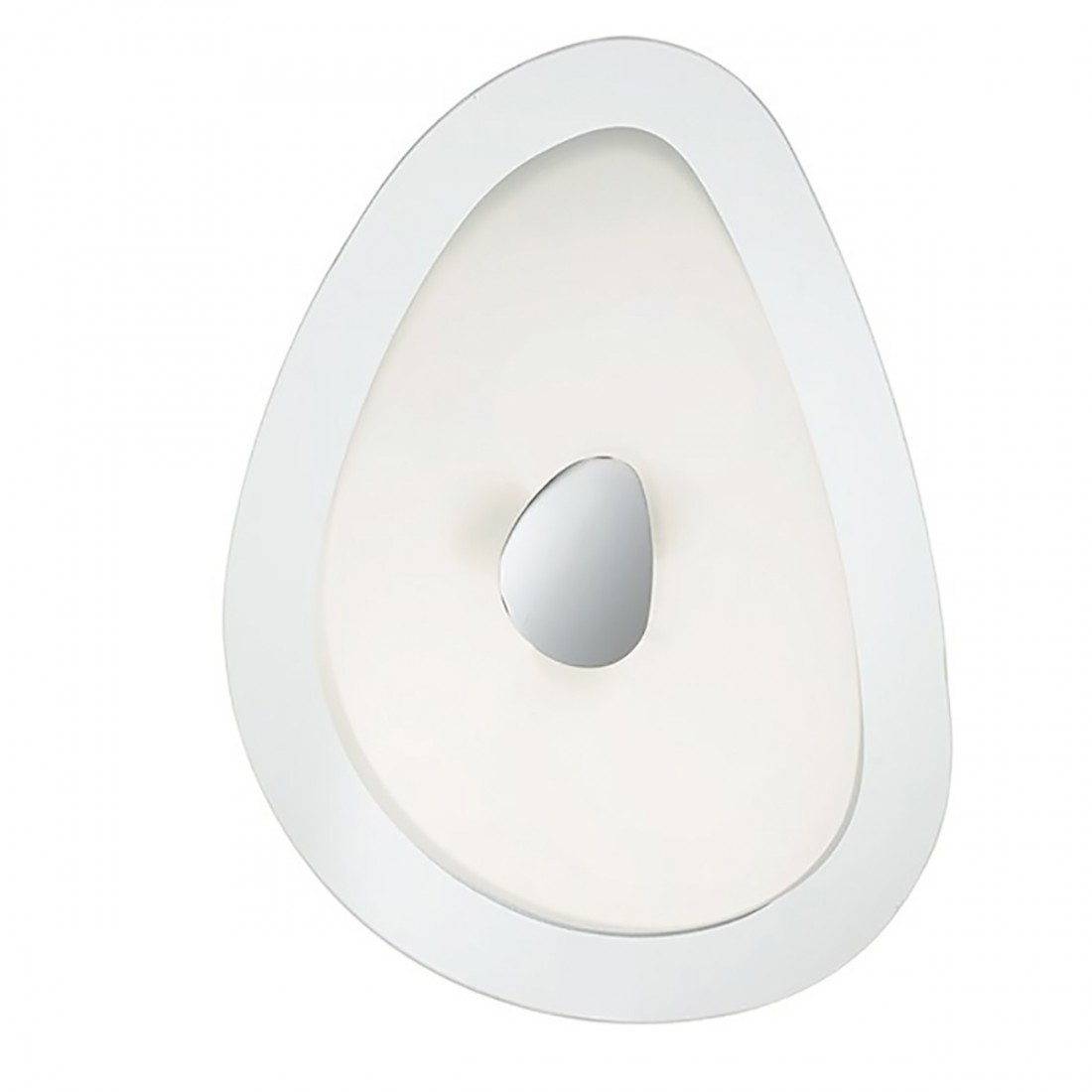 Plafonnier ou applique ronde blanche 4 lumières, E27 max. 60W.