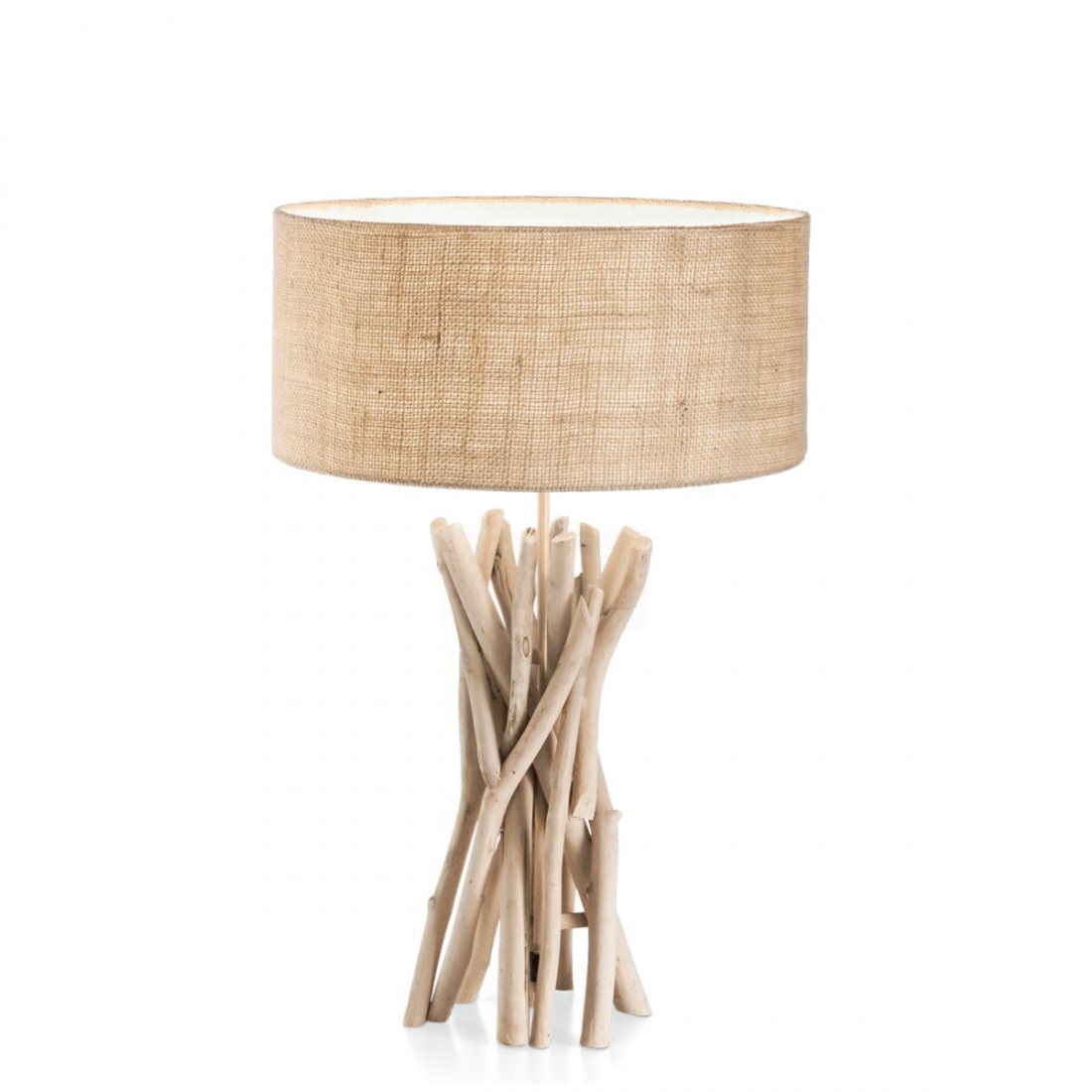 Base per lampada in legno tornito a mano con lampadine decorative E27  vintage, rovere -  Italia