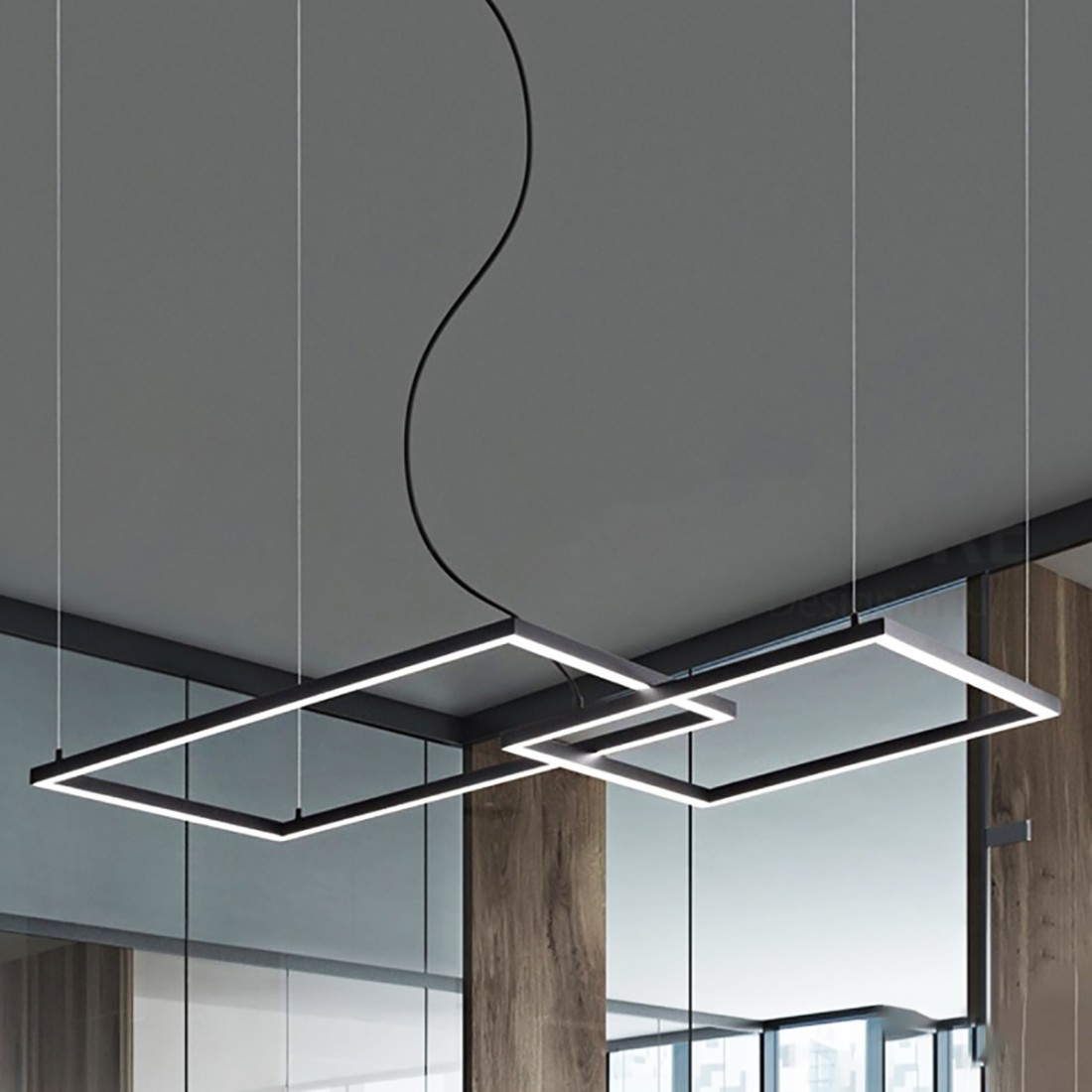 Lampadario alluminio Perenz CROSS 6593N