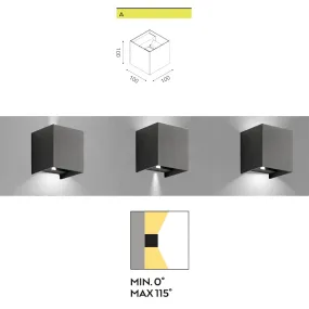 Gea Led HENK Q GES860 LED IP54 cubo moderno