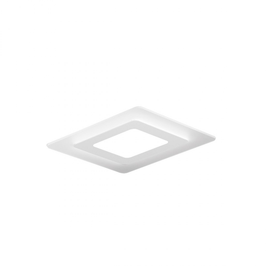 Plafonnier moderne Promoingross OBLIO Q35 WH LED, plafonnier