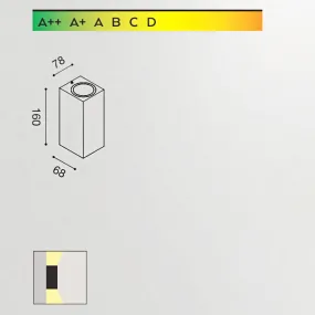Aluminium Wandleuchte Gea...