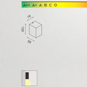 Aluminium Wandleuchte Gea...