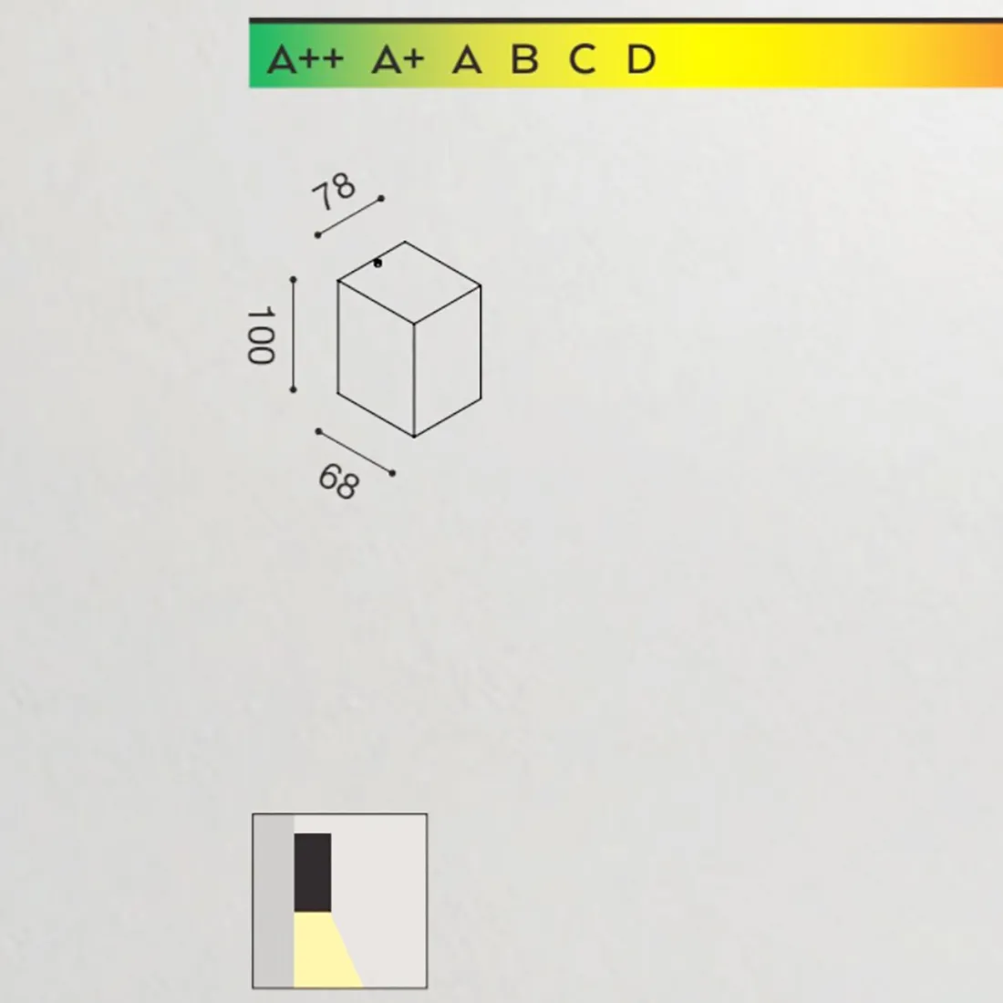 Applique alluminio Gea Led GES912