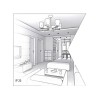 Fratelli Braga applique murale moderne VERRE 2081 PL20 10W LED 900LM 3000°K lampe murale plafond verre dimmable intérieur blanc