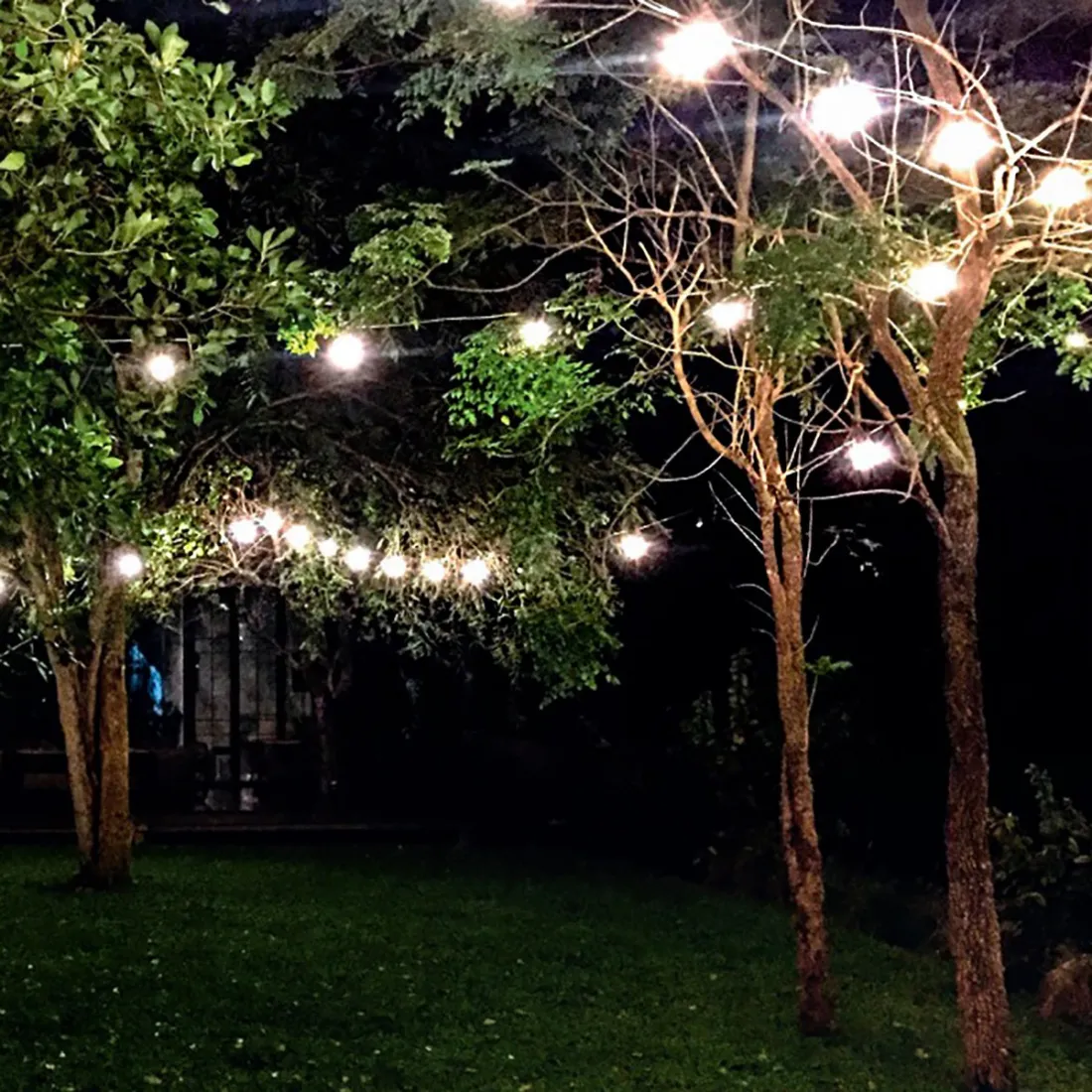 Cavo esterno Gea Led ANDROMEDA GFIN03 E27 LED IP44, dieci portalampade