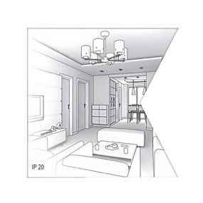 Applique STREET SYSTEM 6 LUCI 874/20C 873/20PA Cattaneo illuminazione