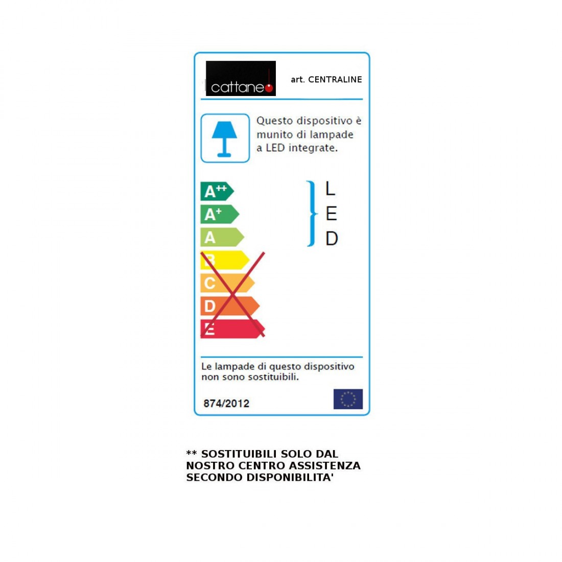 Plafoniera CENTRELINE 890 40PA Cattaneo illuminazione