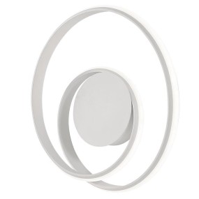 Redo 1789 moderne Wandleuchte mit LED weißen Kreis dimmbar