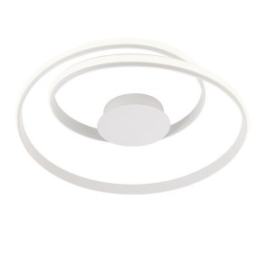 Plafonnier moderne Redo Torsion 1791 avec led cercle blanc dimmable