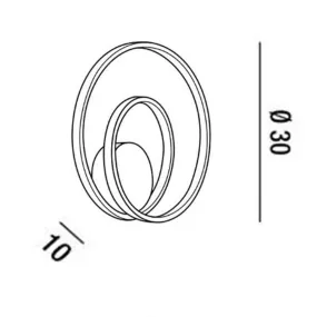 Applique RITMO 6619 Perenz illuminazione