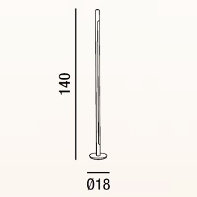 Moderne conduit Perenz lampe Perenz STICK 6760 B LC LED