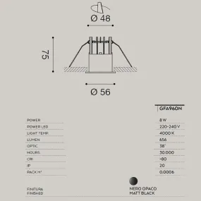 Faretto incasso moderno Gea...