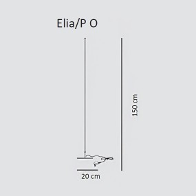 Klassische Stehleuchte Sikrea Group ELIA PO 2307 18 W LED 2142LM 3000 ° K Zylinder Stehleuchte Einzelemission intern