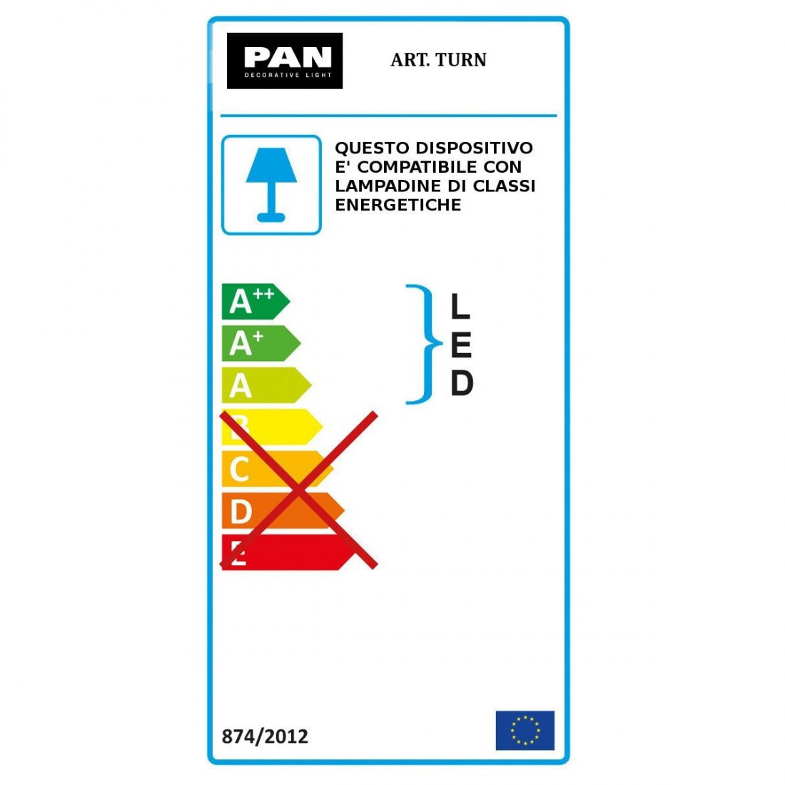 Faretto incasso LED moderno PAN International TURN INC00025 GU10