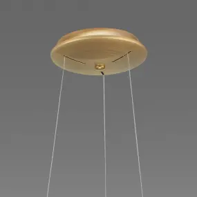 Lampadario anelli Gea Luce KRIZIA S O oro LED classico