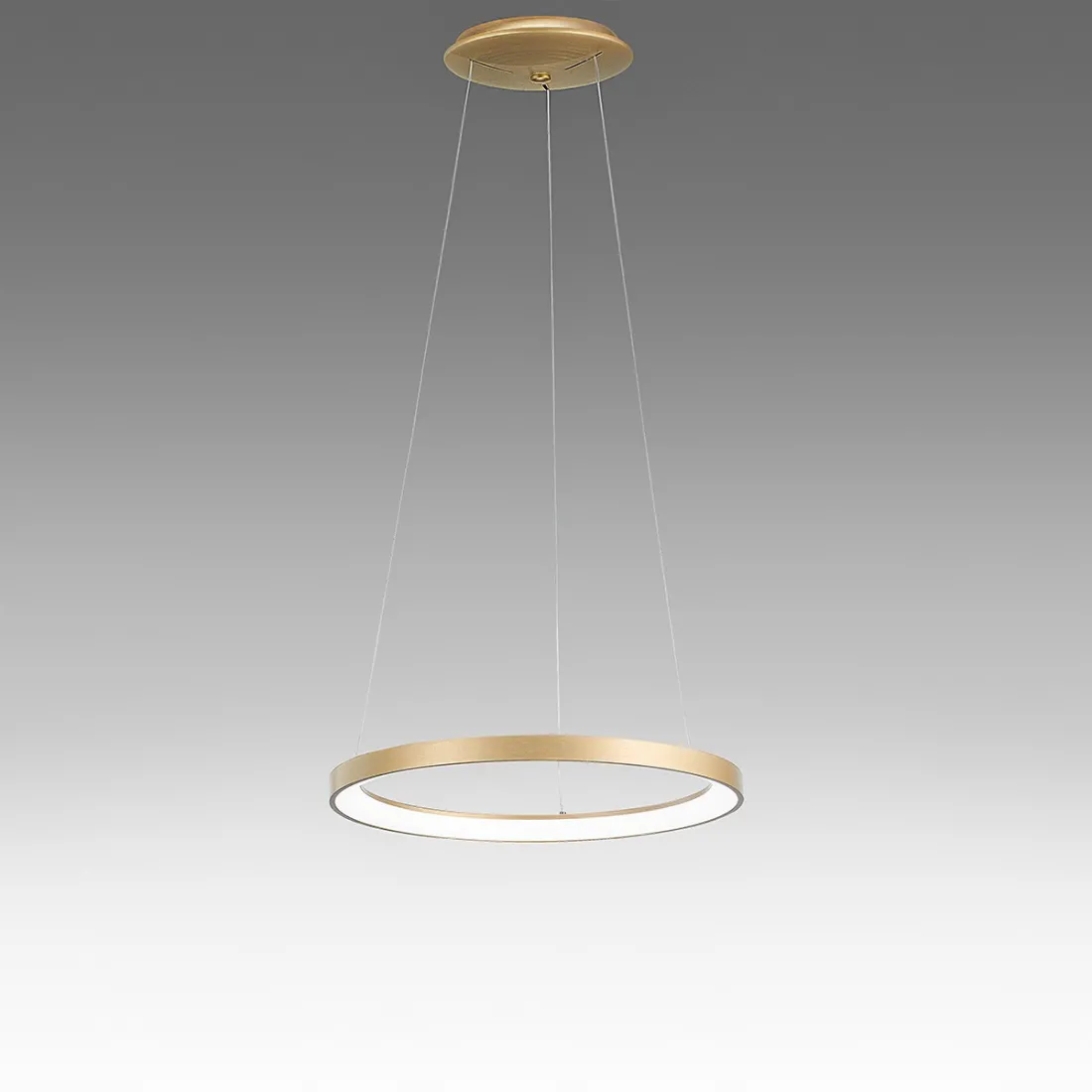 Gea Luce KRIZIA SM O lustre à anneau LED classique doré