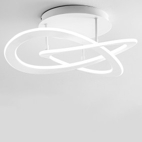 Plafonnier LED Gea Luce YARA PG C blanc moderne dimmable