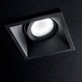 Faretto incasso Gea Led HELIOS Q GFA241 GU10 7W LED IP20 orientabile alluminio spot direzionabile cartongesso quadrato
