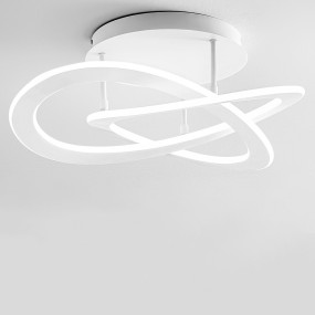 Plafonnier LED Gea Luce YARA PM blanc moderne dimmable
