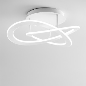 Plafonnier LED Gea Luce YARA PM blanc moderne dimmable