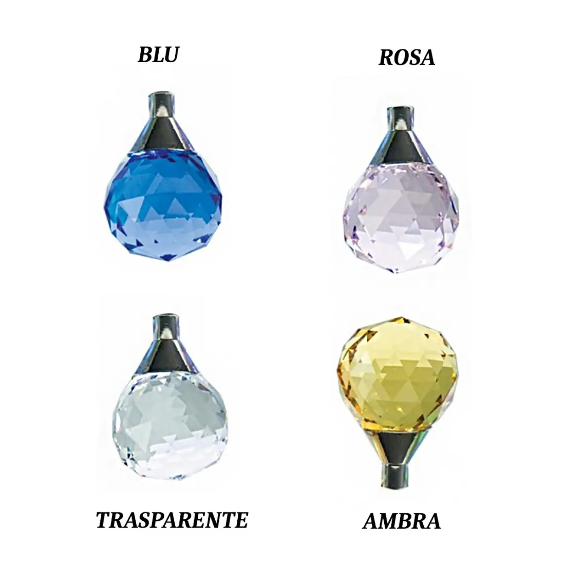 Plafoniera Padana Lampadari EVA 255 PL1 sfere cristallo