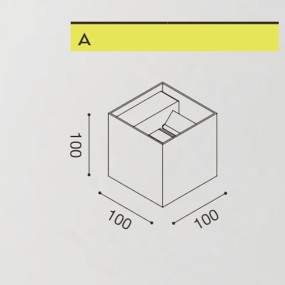 Gea Led aluminium Gea Led HENK Q GES861N LED IP54 4000°K cube moderne