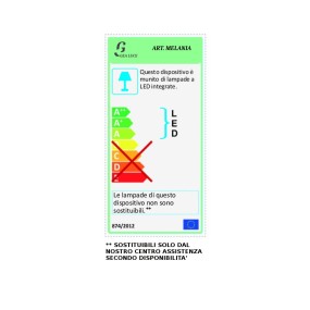 Plafoniera moderna Gea Luce MELANIA Pm modulo led integrato