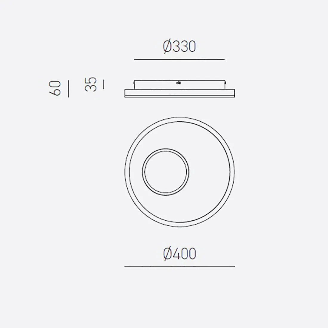 Plafoniera moderna Gea Luce MELANIA Pm modulo led integrato