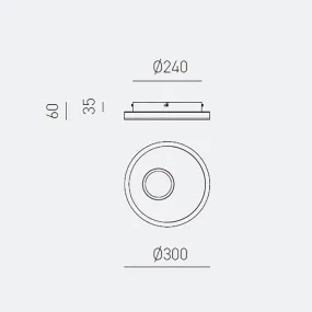 Moderne Deckenleuchte Gea Luce MELANIA Pp integriertes LED-Modul