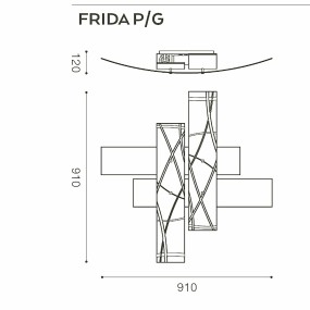 Gea Luce FRIDA PG E27 LED plafón moderno