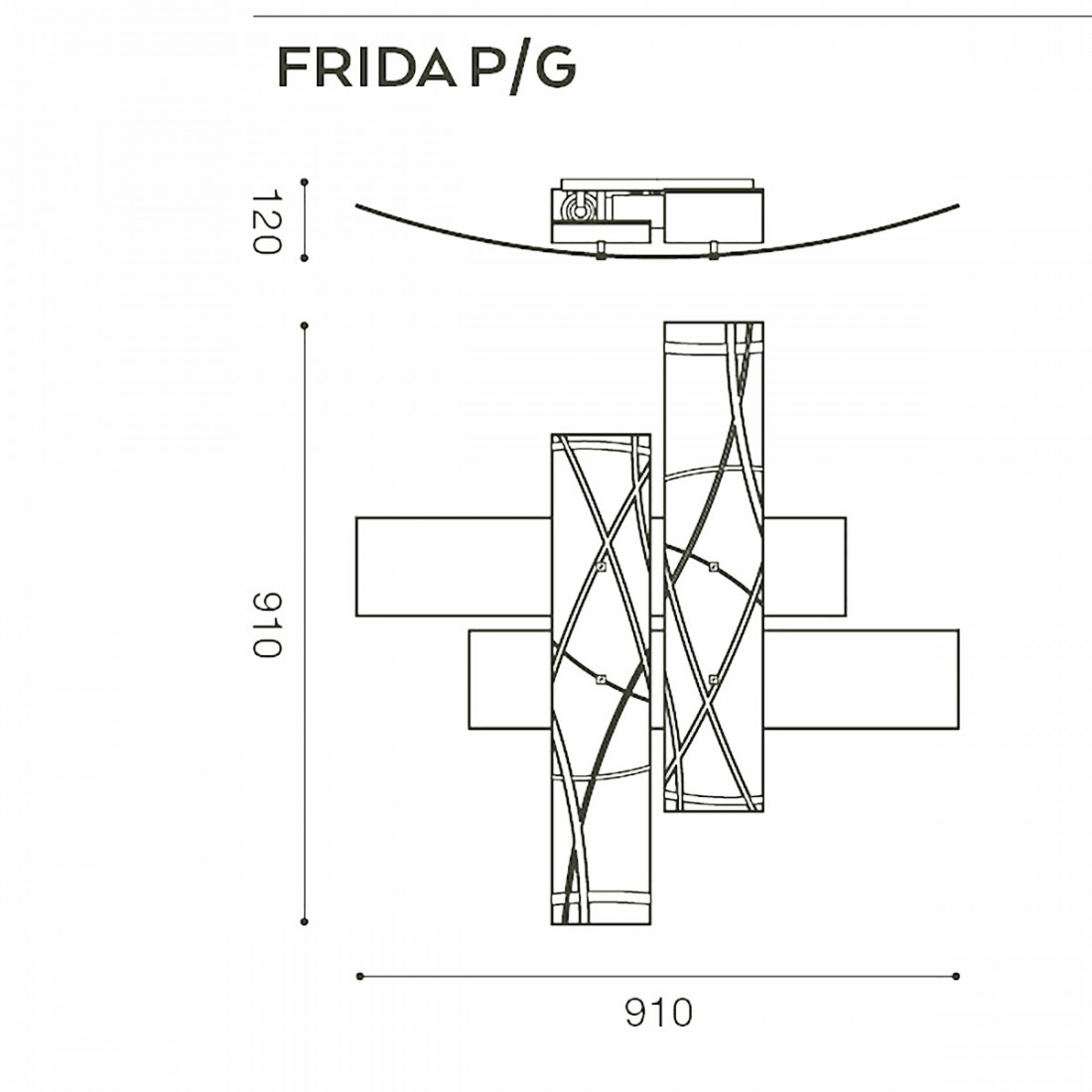 Gea Luce FRIDA PG E27 LED plafón moderno