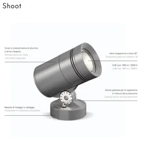 Moderner Strahler PAN International SHOOT EST752 BASE LED