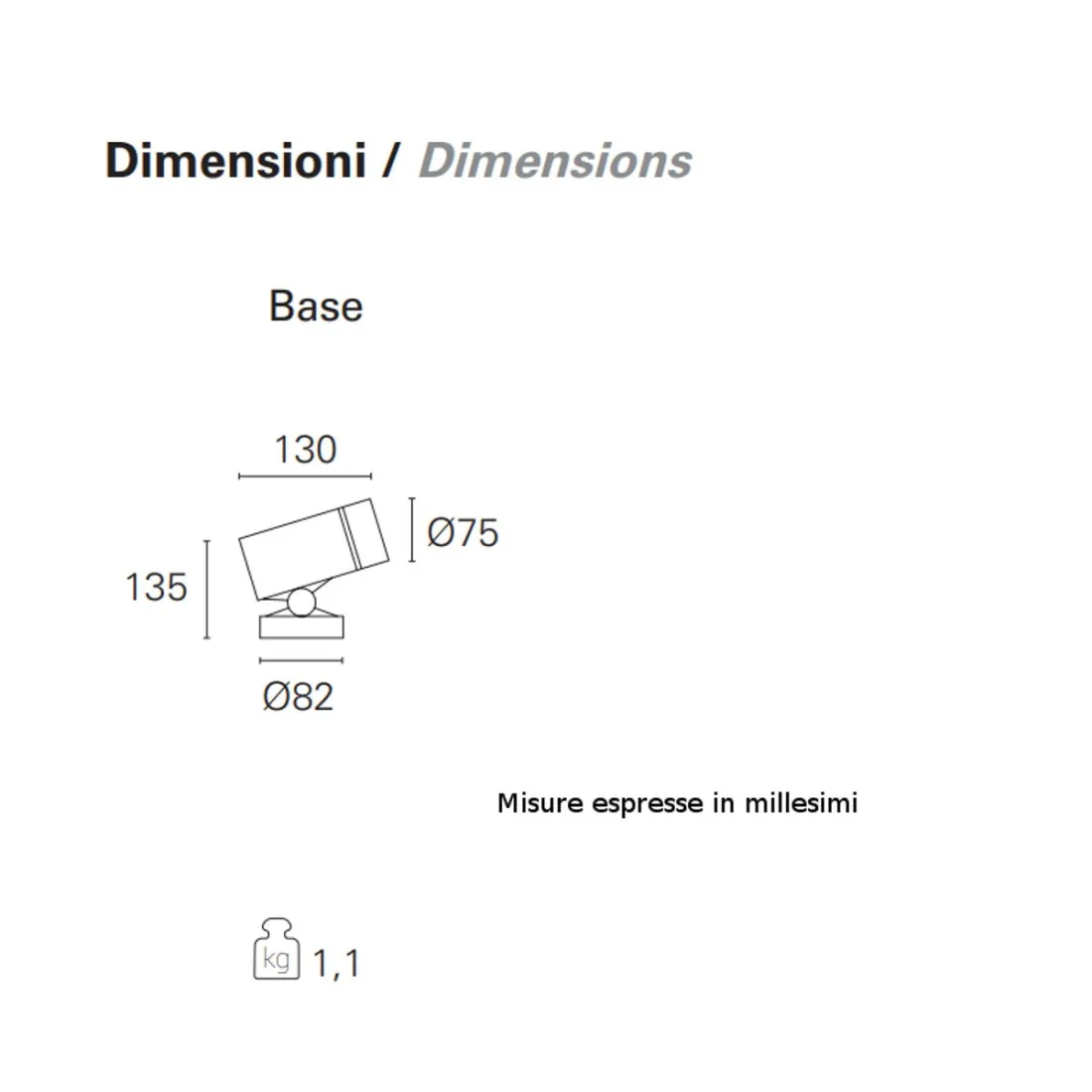 Moderner Strahler PAN International SHOOT EST752 BASE LED