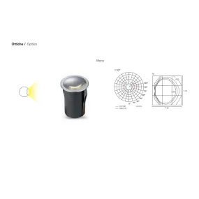 Spot encastrable moderne PAN International GONG EST58020 LED