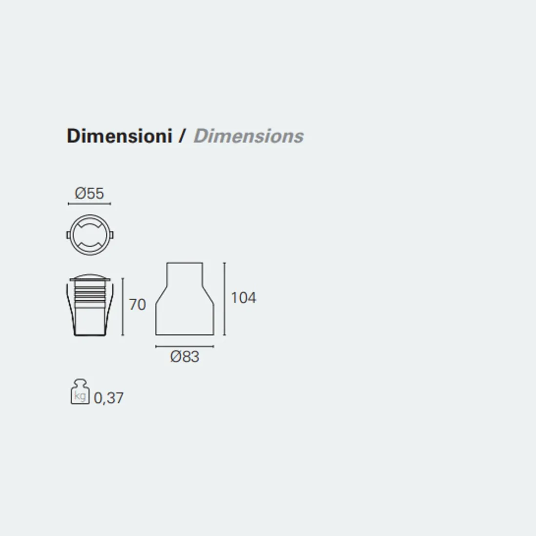Spot encastrable moderne PAN International GONG EST58021 LED