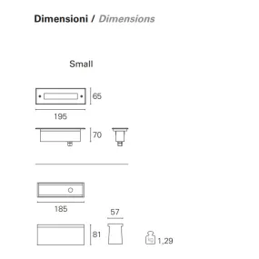 Balise de chemin contemporaine encastrable PAN International SKIN EST54000 LED