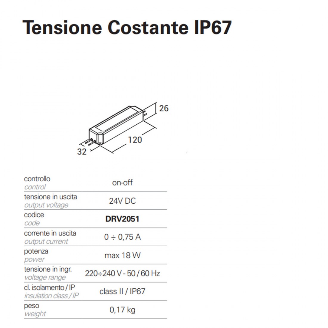 Alimentatore DRV2051 Pan International